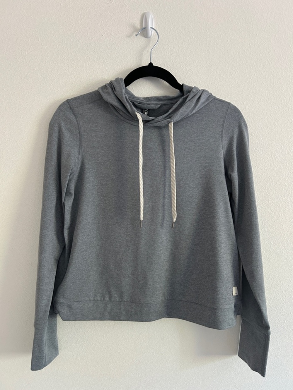 Vuori Halo Essential Hoodie Women’s Blue Grey Dream Knit Pullover XS